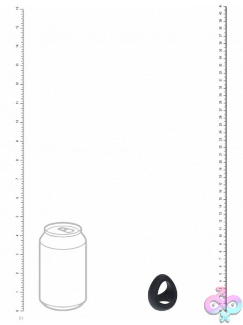 Levelz Soft Tri-O Silicone Cock Ring – Black - Image 3