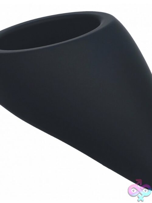 Levelz Teardrop Silicone Cock Ring – Black - Image 2