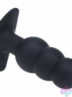 Levelz Tri Bulb Vibrating Silicone Anal Plug Black - Image 2
