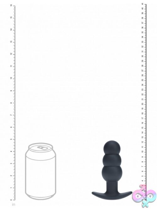 Levelz Tri Bulb Vibrating Silicone Anal Plug Black - Image 3