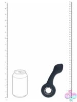 Vibrating Bulb Silicone Prostate Massager With Loop Black - Image 3