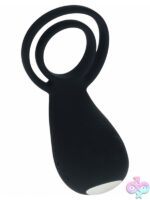 Levelz Vibrating Cock & Ball Ring with Paw Stimulator – Black - Image 2