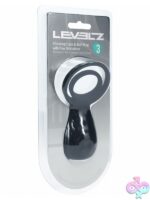 Black silicone vibrating cock and ball ring with paw stimulator by Shots Toys