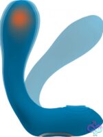 Levelz Vibrating Heating Bendable Tapping Silicone Prostate Stimulator – Teal - Image 3
