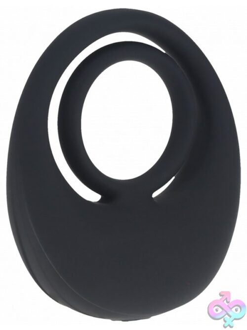Levelz Vibrating Liquid Silicone Cock &Amp; Ball Ring Black - Image 2