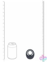 Levelz Vibrating Liquid Silicone Cock & Ball Ring Black - Image 3
