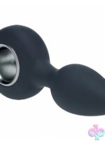 Levelz Vibrating Silicone Anal Plug with Loop – Black - Image 2