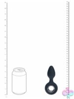 Levelz Vibrating Silicone Anal Plug with Loop – Black - Image 3