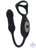 Vibrating & Thrusting Tri-O Cock Ring with Prostate Stimulator – Black - Image 3