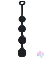 Levelz Waterdrop Silicone Anal Balls Medium – Black - Image 2