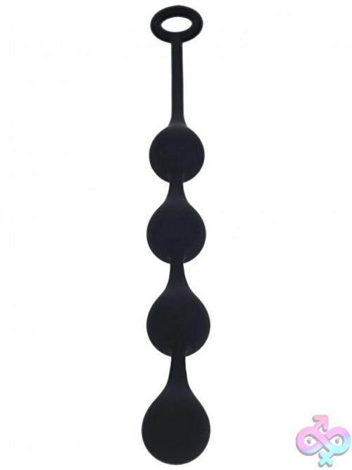 Levelz Waterdrop Silicone Anal Balls Medium – Black - Image 2
