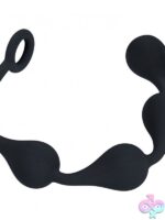 Levelz Waterdrop Silicone Anal Balls Medium – Black - Image 3