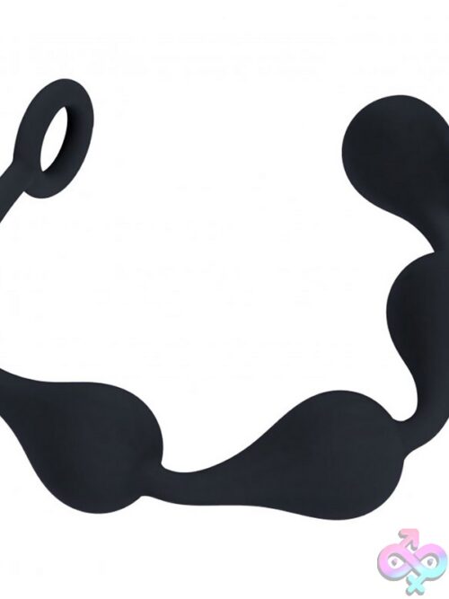 Levelz Waterdrop Silicone Anal Balls Medium – Black - Image 3