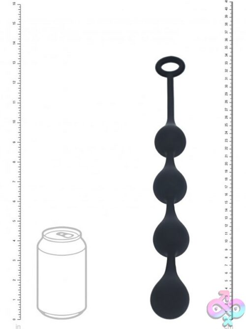 Levelz Waterdrop Silicone Anal Balls Medium – Black - Image 4