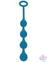 Levelz Waterdrop Silicone Anal Balls Small – Teal - Image 2