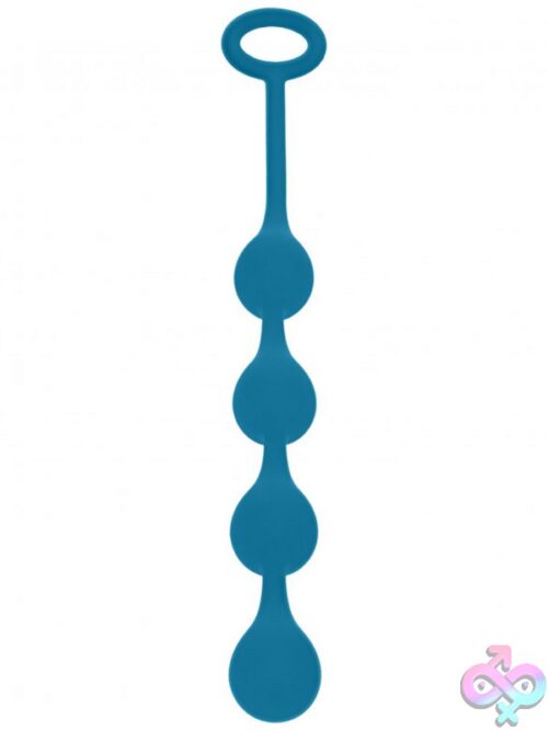 Levelz Waterdrop Silicone Anal Balls Small – Teal - Image 2