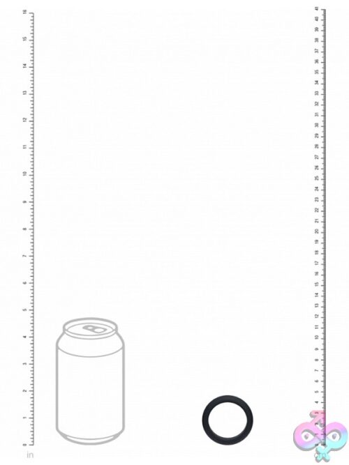 Levelz Wide O Silicone Cock Ring Black - Image 3