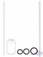 Levelz Wide O Silicone Cock Ring Set – 3 Sizes, Black - Image 3