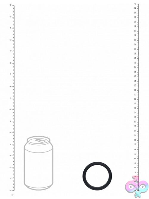 Levelz Wide O Silicone Cock Ring Xl 50Mm Black - Image 3