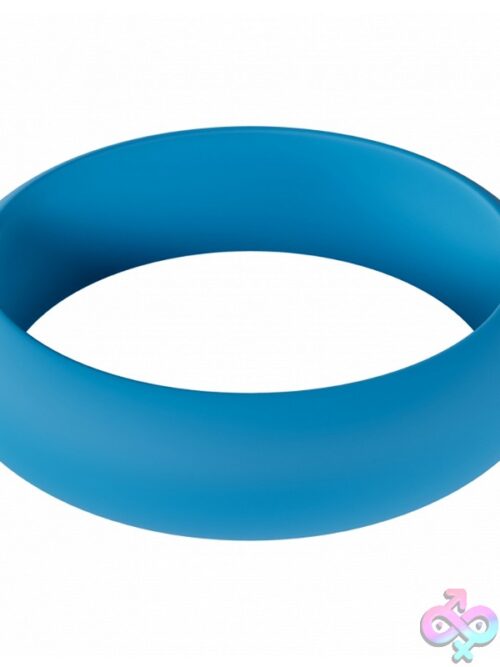 Levelz Wide O Silicone Cock Ring Xl – Teal - Image 2