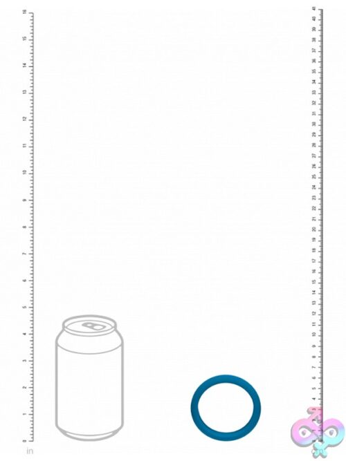 Levelz Wide O Silicone Cock Ring Xl – Teal - Image 3