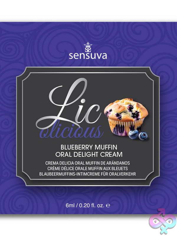 Discreet-Toys-Lic-O-Licious-Oral-Delight-Cream-Blueberry-Muffin-6-Ml-Single-Use-Packet-Nu-Vl461 Lic-O-Licious Oral Delight Cream Blueberry Muffin Single-Use Packet By Sensuva