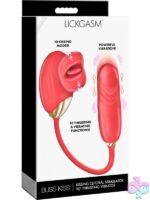 Lickgasm Bliss Kiss Kissing Clitoral Stimulator W/ Thrusting Vibrator - Image 2