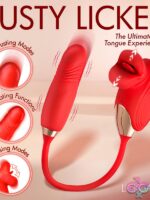 Lickgasm Bliss Kiss Kissing Clitoral Stimulator W/ Thrusting Vibrator - Image 3