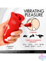 Lickgasm Kiss and Tell Mini Kissing and Vibrating Clitoral Stimulator - Red - Image 10