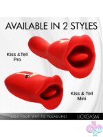 Lickgasm Kiss and Tell Mini Kissing and Vibrating Clitoral Stimulator - Red - Image 12