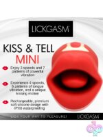Lickgasm Kiss and Tell Mini Kissing and Vibrating Clitoral Stimulator - Red - Image 8