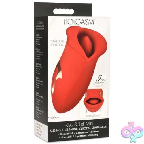 Lickgasm Kiss And Tell Mini Kissing And Vibrating Clitoral Stimulator - Red - Image 3