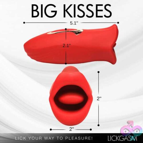 Lickgasm Kiss And Tell Mini Kissing And Vibrating Clitoral Stimulator - Red - Image 4