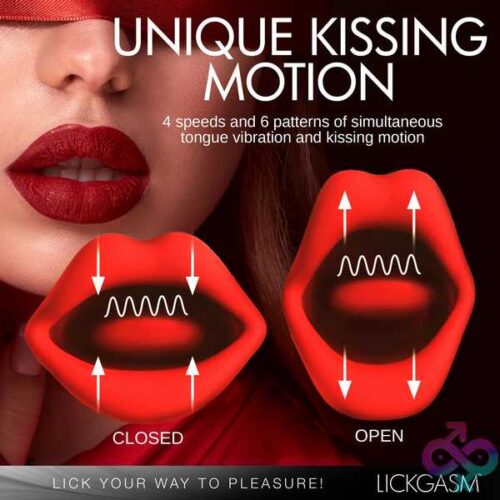 Lickgasm Kiss And Tell Mini Kissing And Vibrating Clitoral Stimulator - Red - Image 5
