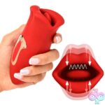 Lickgasm Kiss and Tell Mini Kissing and Vibrating Clitoral Stimulator - Red - Image 6