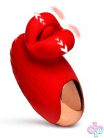 Kissing Clitoral Stimulator Lickgasm Mini Kisses by XR Brands in red silicone