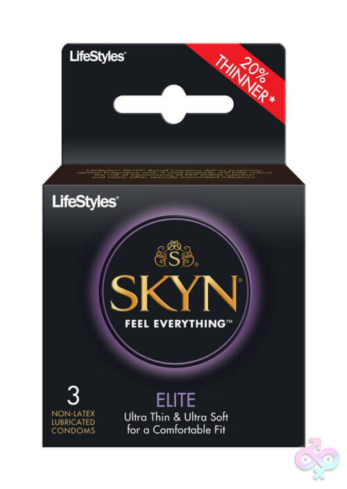 Lifestyle Condoms Sex Toys - Lifestyles Skyn Elite - 3 Pack