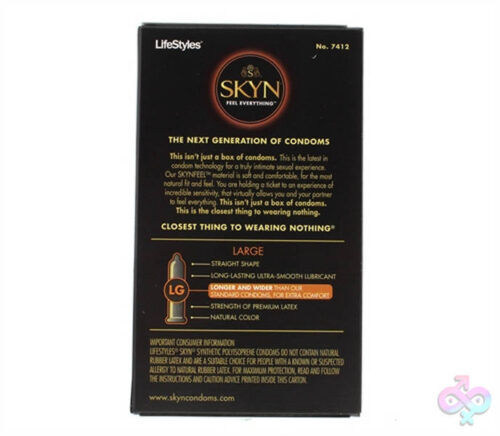 Lifestyle Condoms Sex Toys - Lifestyles Skyn Large - 12 Pack
