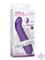 Curved purple mini G-spot vibrator with textured silicone shaft by Curve Novelties