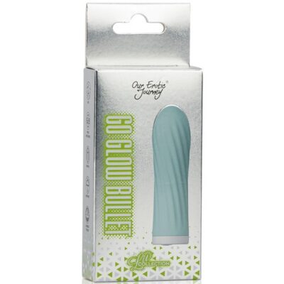 Green glow-in-the-dark bullet vibrator in silicone and ABS plastic by Our Erotic Journey