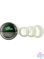 Lit Go Glow Ring 3-Piece Silicone Cock Ring Set – Glow in the Dark - Image 2