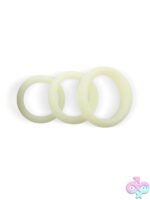 Lit Go Glow Ring 3-Piece Silicone Cock Ring Set – Glow in the Dark - Image 3