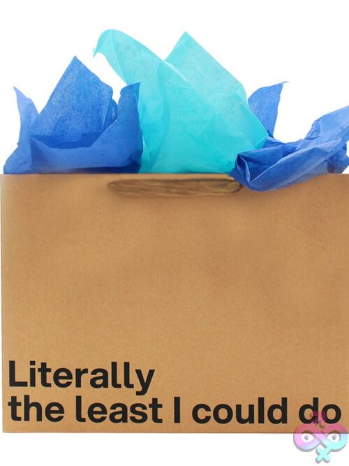 Literally The Least I Could Do Large Gift Bag – Blue - Image 2