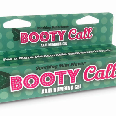 Booty Call Anal Numbing Gel Mint by Little Genie in retail tube packaging