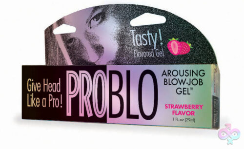 Little Genie Sex Toys - Problo Arousing Blow-Job Gel - Strawberry 1.5 Fl Oz 44ml