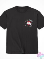 Live Fast Eat Ass Graphic Tee in Black - Image 2
