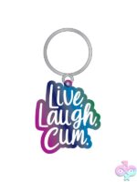 Live Laugh Cum Enamel Keychain - Image 2
