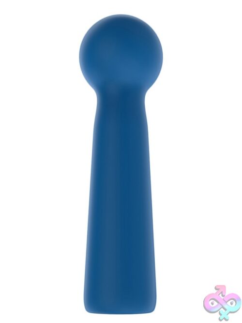 Luv Orb Mini Wand Vibrator – Blue - Image 2
