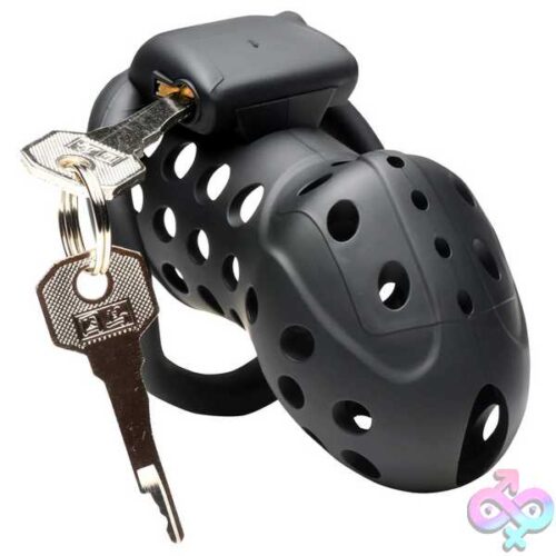 Lock Down Chastity Cage - Black - Image 2