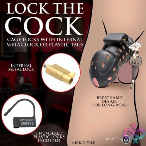 Lock Down Chastity Cage - Black - Image 3